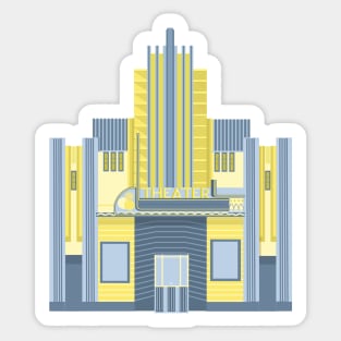 Art Deco theater Sticker